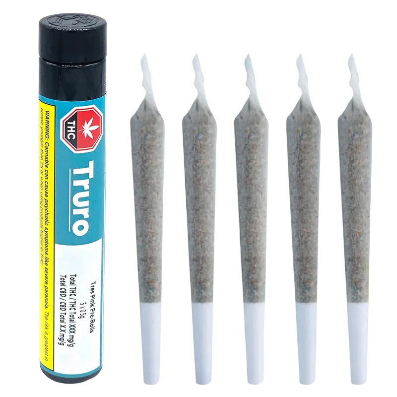 Truro 2.5 g Tres Pink PR 5 x 0.5 g Pre-Rolls