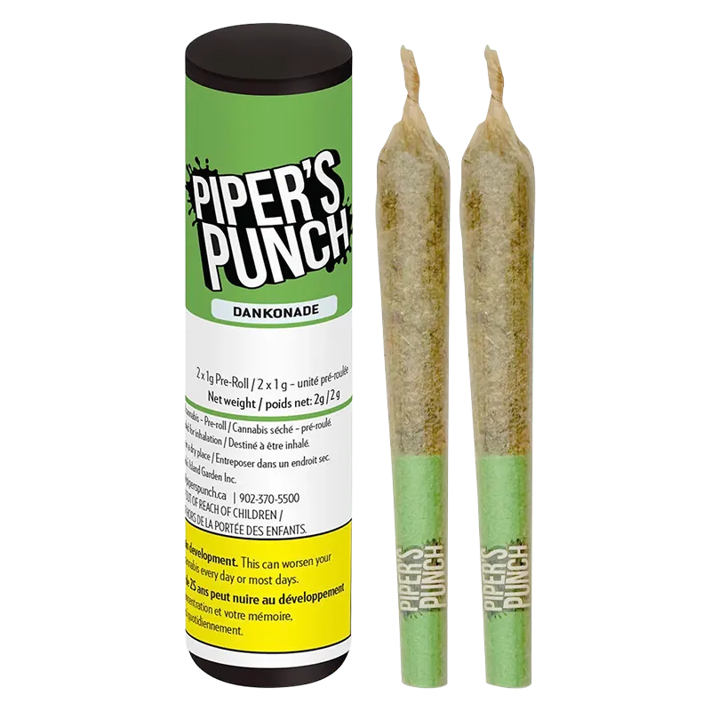 Piper's Punch 2 g Dankonade PR 2 x 1 g Pre-Rolls