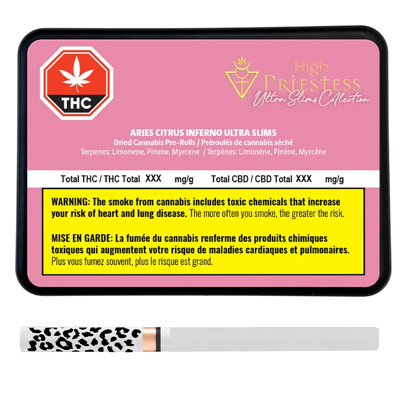 High Priestess 4 g Aries Citrus Inferno PR 10 x 0.4 g Pre-Rolls