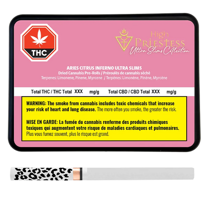 High Priestess 4 g Aries Citrus Inferno PR 10 x 0.4 g Pre-Rolls