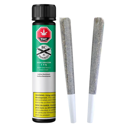 BC Doobies 2 g DLR Jade Dragon PR 2 x 1 g Indica 2 g - BC Doobies Pre-Rolls