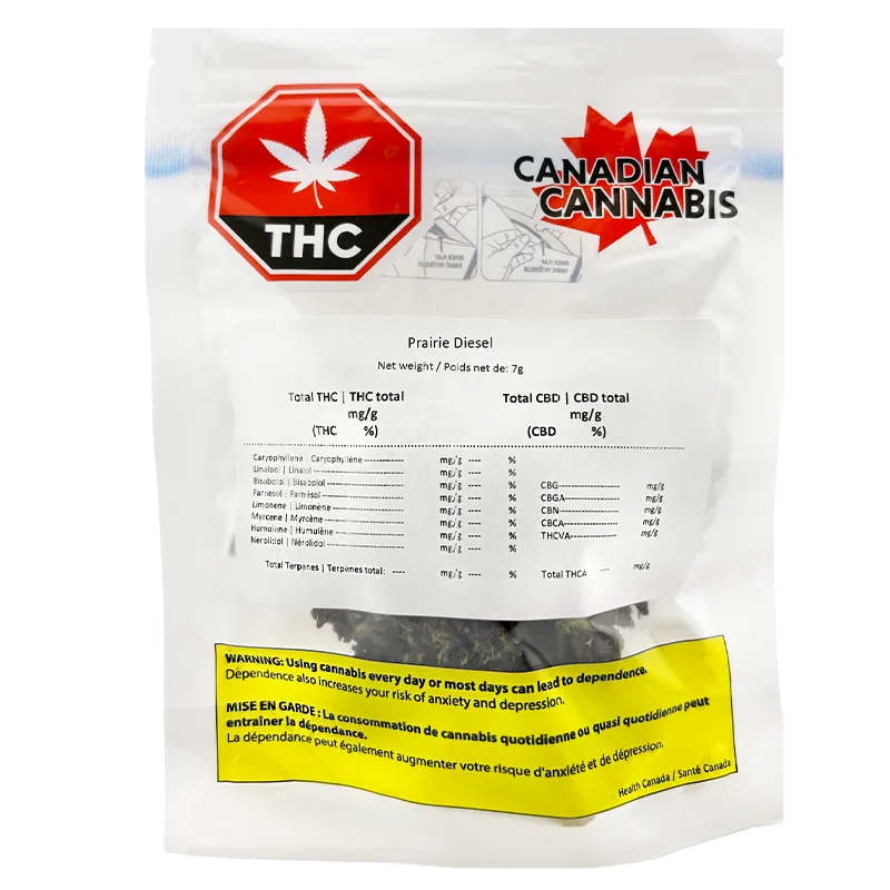 Flower 7 g Prairie Diesel Canadian Cannabis