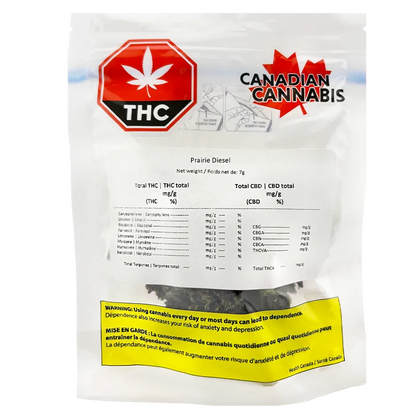 Flower 7 g Prairie Diesel Canadian Cannabis