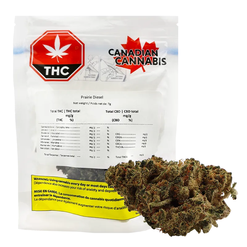 Flower 7 g Prairie Diesel Canadian Cannabis