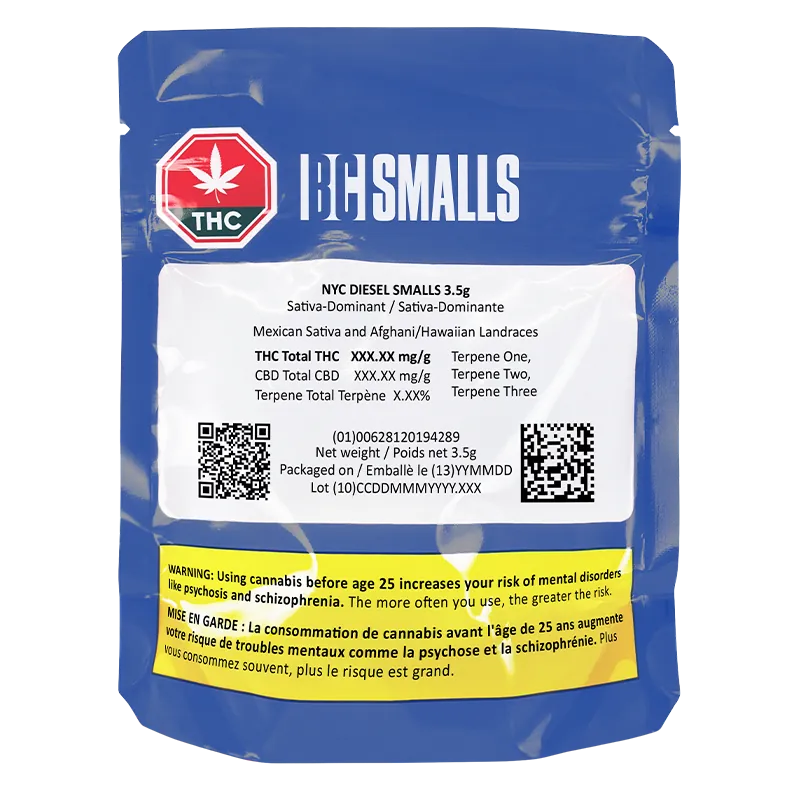 BC Smalls 3.5 g Nyc Diesel Smalls Flower