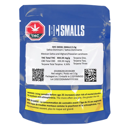 BC Smalls 3.5 g Nyc Diesel Smalls Flower