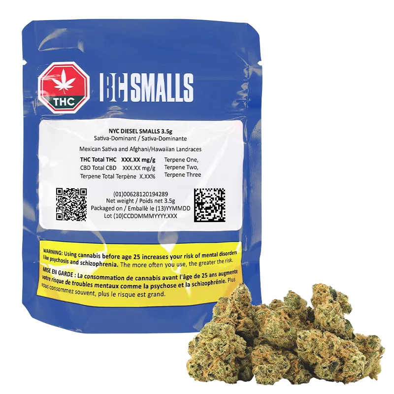 BC Smalls 3.5 g Nyc Diesel Smalls Flower