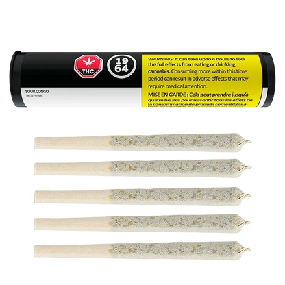 1964 2.5 g Sour Congo PR 5 x 0.5 g Pre-Rolls