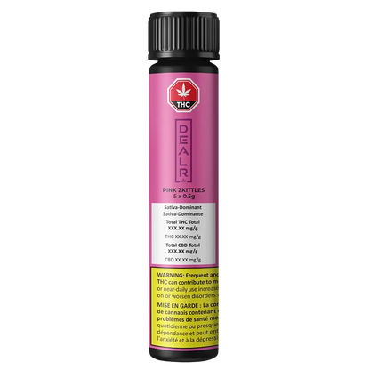 DEALR 2.5 g Pink Zkittles PR 5 x 0.5 g Pre-Rolls