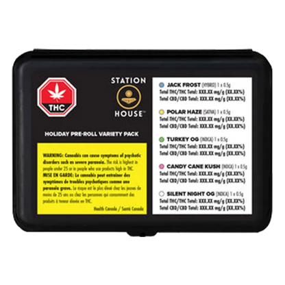 Station House 2.5 g Holiday Variety Sampler PR 5 x 0.5 g Pre-Rolls