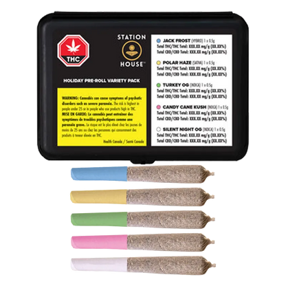 Station House 2.5 g Holiday Variety Sampler PR 5 x 0.5 g Pre-Rolls