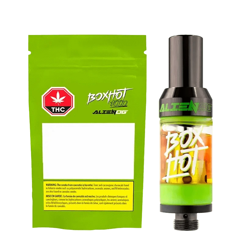 BoxHot Alien OG Vape Cartridge 1.2g Hybrid THC: Lowest Price | Canna Cabana BoxHot Alien OG Vape Cartridge 1.2g Hybrid THC: Lowest Price | Canna Cabana