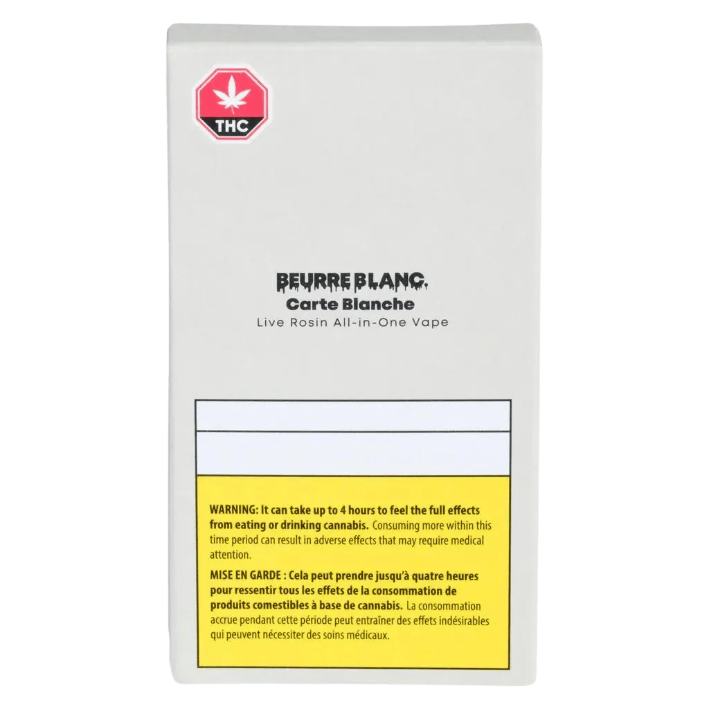 Beurre Blanc 500mg Disposables