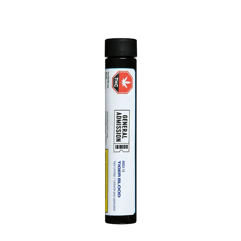 General Admission Tiger Blood THC Vape Cartridge: Lowest Price | Canna Cabana General Admission Tiger Blood THC Vape Cartridge: Lowest Price | Canna Cabana