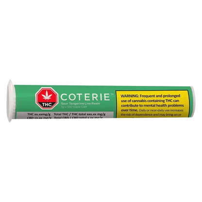 Coterie 1 g Live Resin Carts