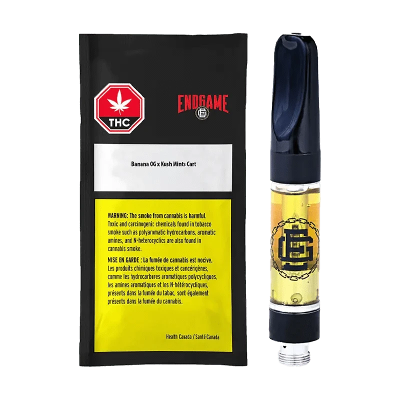 Endgame Banana OG x Kush Mints Vape Cartridge Low Price: Lowest