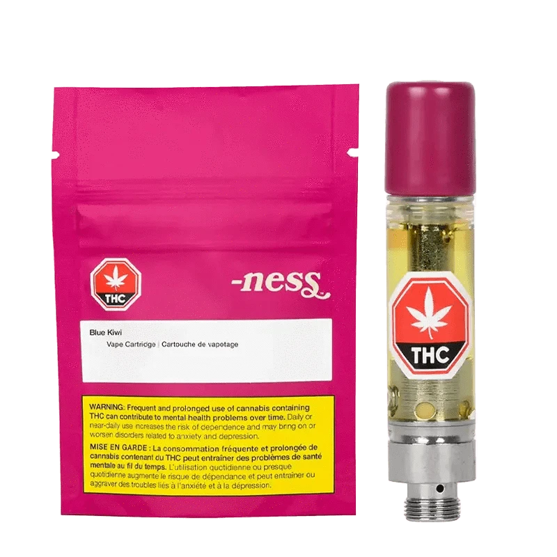 NESS Blue Kiwi Cannabis Vape Cartridge - Gelato Mint 1: Lowest