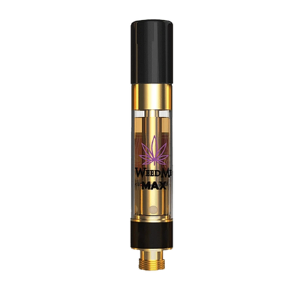 Close-up studio shot of the Pear and Kiwi Vape Cartridge, featuring a metallic silver body and clear glass reservoir.