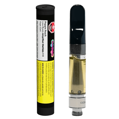 Frootyhooty 0.5 g Poppin Peach Vape Cartridge Live Resin Carts