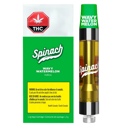 Spinach 1.2 g Spinach Wavy Watermelon 1.2g CO2 Vape Cartridge 510 Carts
