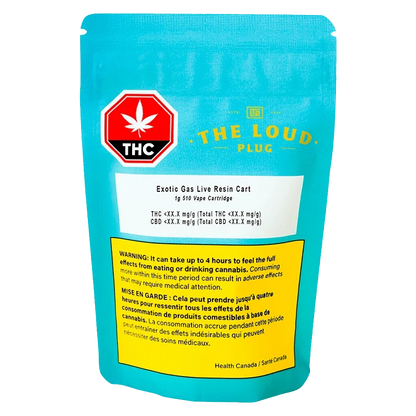 The Loud Plug 1 g Exotic Gas High Potency Live Resin Vape | Canna Cabana Live Resin Carts