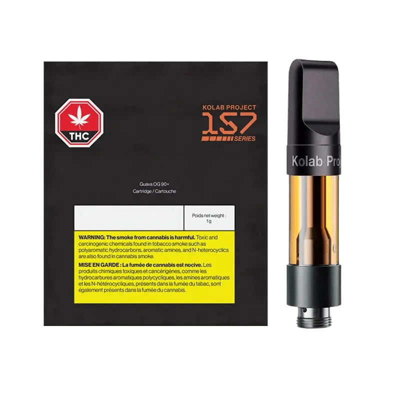 Kolab Project 157 Series Guava 90+ Vape Cartridge: Lowest Price | Canna Cabana Kolab Project 157 Series Guava 90+ Vape Cartridge: Lowest Price | Canna Cabana