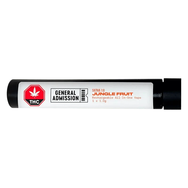 disposable sativa vape pen canada General Admission All-In-One Jungle Fruit 1g Vape Pen: Lowest Price