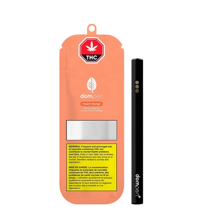 weed pen vape price Dompen AIO Peach Mango 1g Disposable Vape Pen Online: Lowest Price