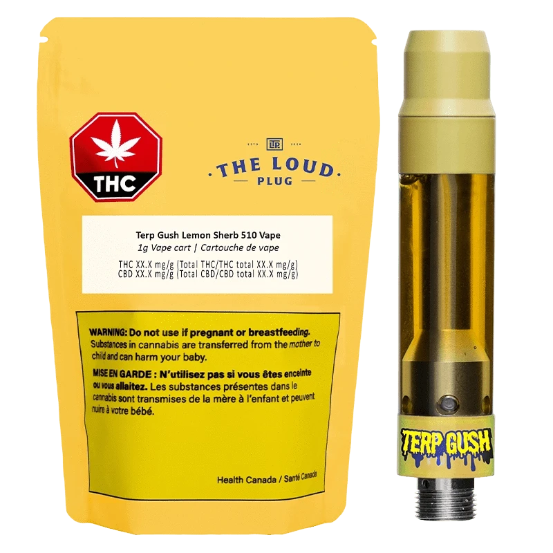 Terp Gush 1 g Terp Gush Lemon Fantasy Live Resin Vape | Canna Cabana Live Resin Carts