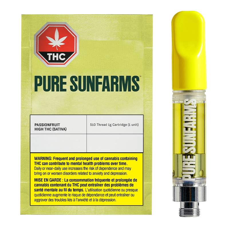 Pure Sunfarms 1 g Passionfruit Vape Cartridge 510 Carts