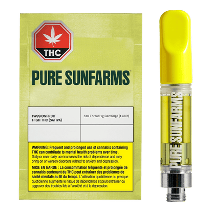 Pure Sunfarms 1 g Passionfruit Vape Cartridge 510 Carts