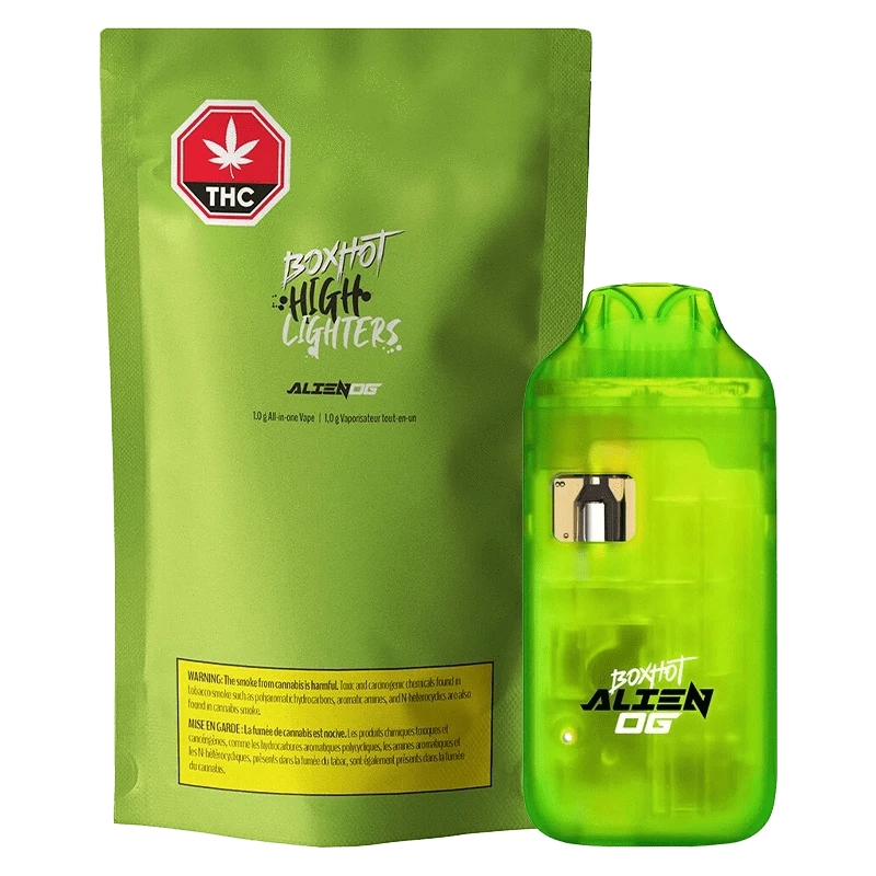 BOXHOT Highlighters Alien OG 1g Disposable Vape Deal: Lowest Price | Canna Cabana BOXHOT Highlighters Alien OG 1g Disposable Vape Deal: Lowest Price | Canna Cabana