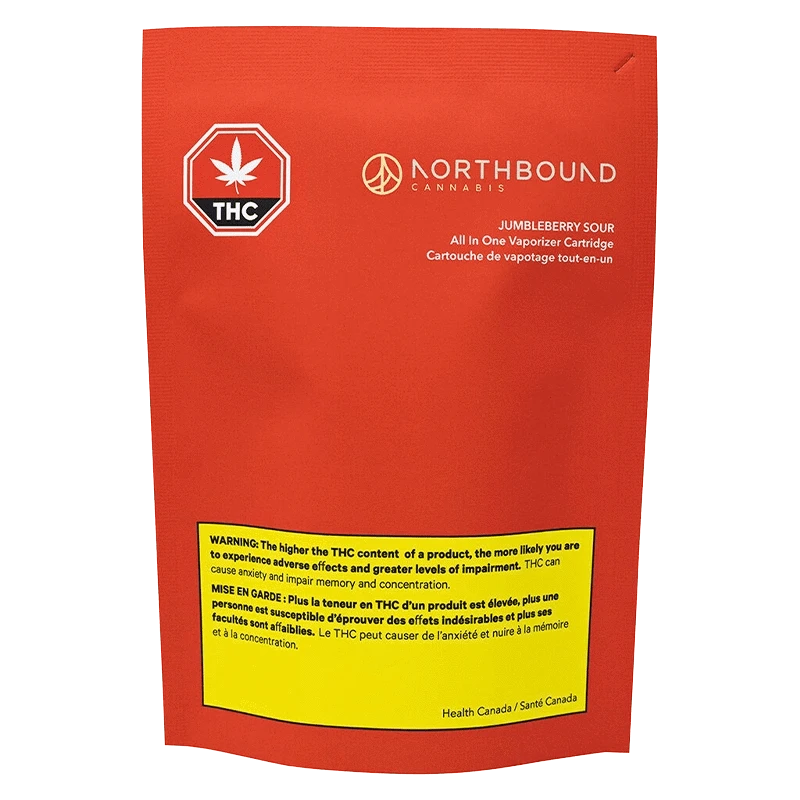 Northbound Cannabis 1 g Northbound Cannabis MPL Jumbleberry Sour Sativa 1g 510 Carts
