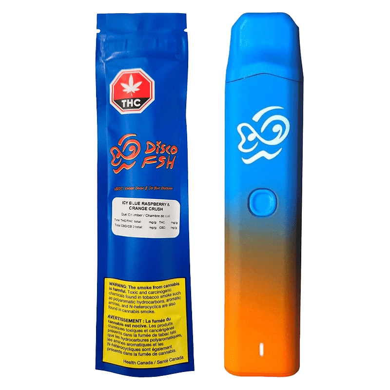 Disco Fsh 1.2 g Orange Crush & Blue Ice Raspberry Disposable Vape Vapes