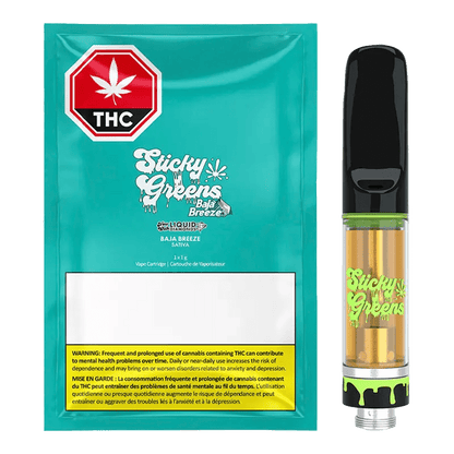 Sticky Greens 1 g Baja Breeze - Liquid Diamond Vape Cartridge Liquid Diamond Carts