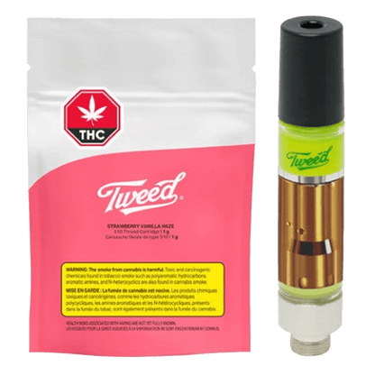 Tweed 1 g Strawberry Vanilla Swirl Vape Cartridge 510 Carts