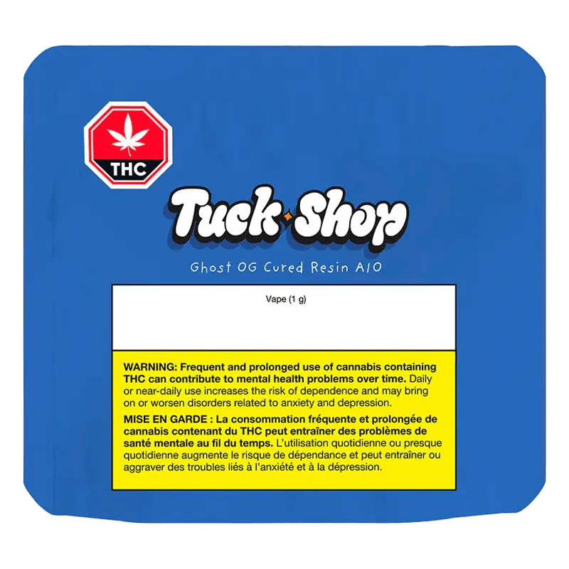 Tuck Shop 1 g Ghost OG Pure Cured Resin Disposable Vape Disposables