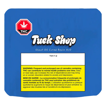 Tuck Shop 1 g Ghost OG Pure Cured Resin Disposable Vape Disposables