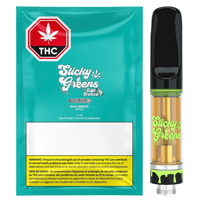 Sticky Greens 1 g Baja Breeze Liquid Diamonds Vape Ca\rtridge Liquid Diamond Carts