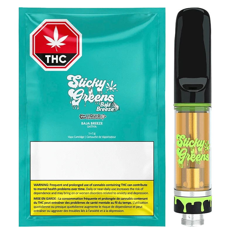 Sticky Greens Baja Breeze Sativa Vape Cartridge 1g: Lowest Price | Canna Cabana Sticky Greens Baja Breeze Sativa Vape Cartridge 1g: Lowest Price | Canna Cabana
