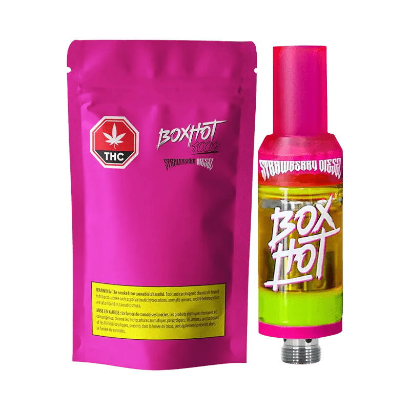 BoxHot Strawberry Diesel THC Vape Cartridge 1.2g Sativa: Lowest Price | Canna Cabana BoxHot Strawberry Diesel THC Vape Cartridge 1.2g Sativa: Lowest Price | Canna Cabana