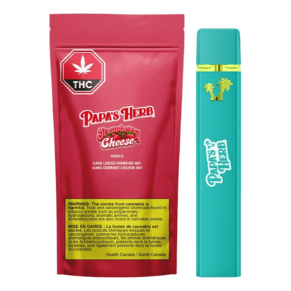 Papa's Herb 0.95 g Strawberry Cheesecake Liquid Diamond Disposable Vape All-In-Ones