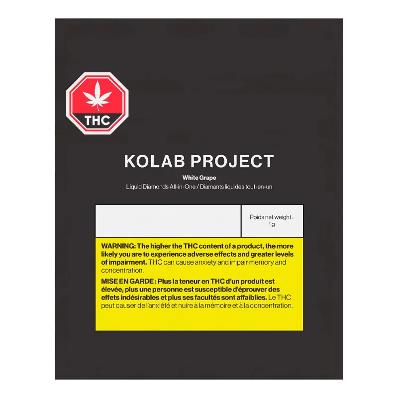 Kolab 1 g White Grape Diamonds AIO Disposable Vape Vapes