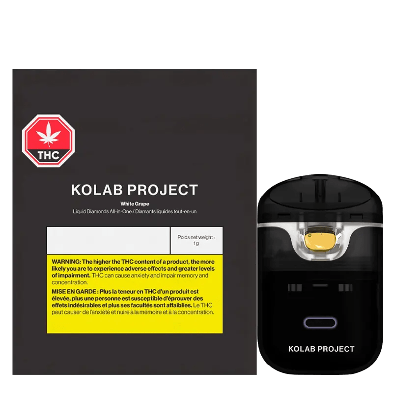 Kolab 1 g White Grape Diamonds AIO Disposable Vape Vapes