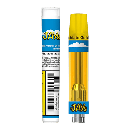 JAYS 0.95 g High Potency 92+ Macchiato Gold Vape Cartridge Vapes