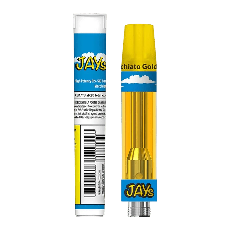 JAYS Macchiato Gold Vape Cartridge - Hybrid 0.95g THC: Lowest Price | Canna Cabana JAYS Macchiato Gold Vape Cartridge - Hybrid 0.95g THC: Lowest Price | Canna Cabana