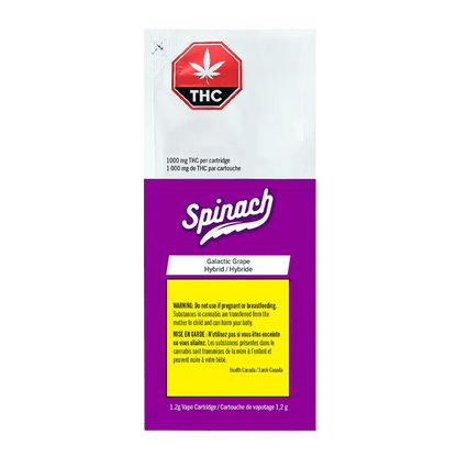 Spinach 1.2 g Galactic Grape Vape Cartridge Vapes