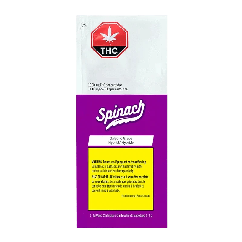 Spinach Galactic Grape Vape Cartridge Hybrid 1.2g: Lowest Price | Canna Cabana Spinach Galactic Grape Vape Cartridge Hybrid 1.2g: Lowest Price | Canna Cabana