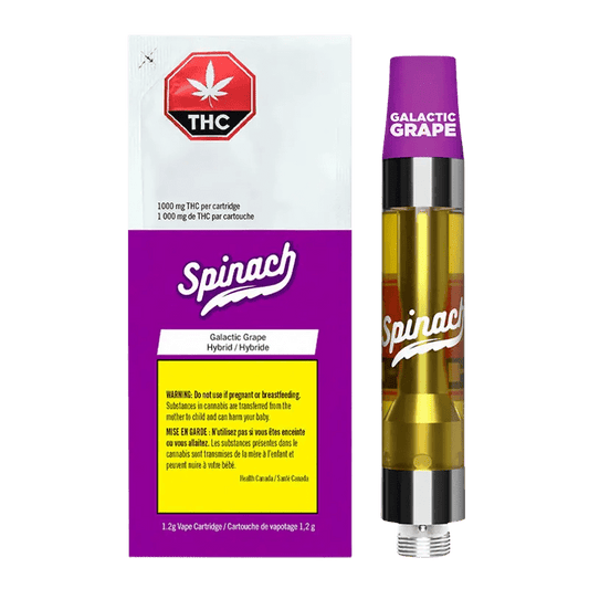 Spinach 1.2 g Galactic Grape Vape Cartridge Vapes