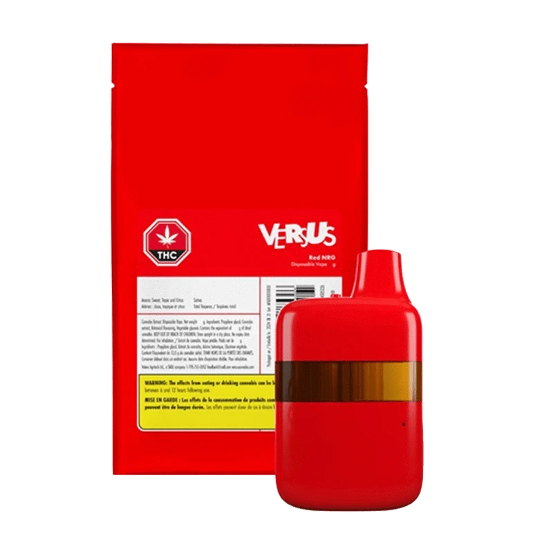 Versus Red NRG THC Vape Pen - Sativa 3G Disposable: Lowest Price | Canna Cabana Versus Red NRG THC Vape Pen - Sativa 3G Disposable: Lowest Price | Canna Cabana